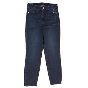 Judy Blue Womens Skinny Cropped Jean Dark wash Size 3 26Wx26L High Waist Stretch